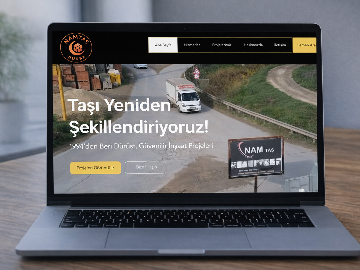 www.namtasbursa.com – Yeni kurumsal web sitesi